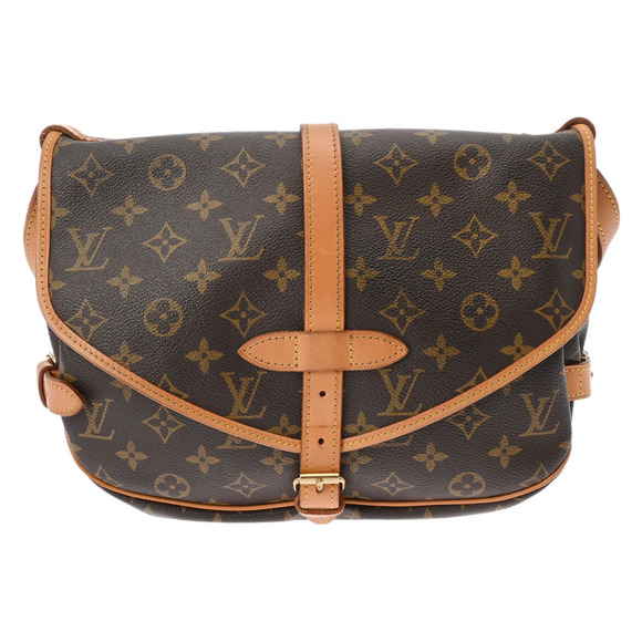 Louis Vuitton Handbags - LOUIS VUITTON Monogram Saumur Brown Canvas Shoulder Bag